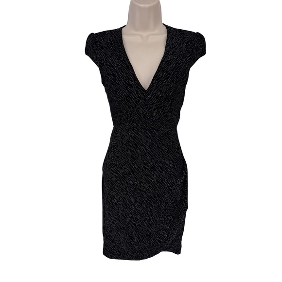 Vintage Y2K Windsor Dress Womens Small Black Silver Sparkle Festive Whimsigoth - Picture 1 of 16